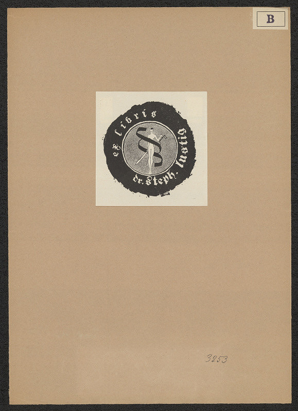 László Bartos – Ex libris Dr. Steph. Lustig 