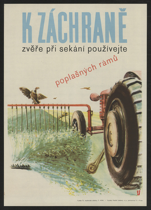 Jaroslav Béza – K záchraně zvěře při sekání používejte poplašných rámů 