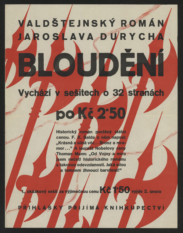 neznámý – Valdštejnský román Jaroslava Durycha: Bloudění 