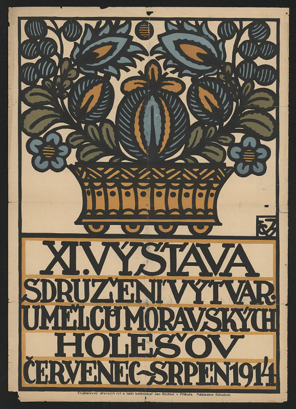 signatura JV – XI. výstava sdružení výtvar. umělců moravských Holešov 