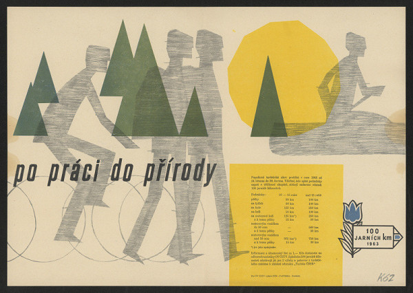 signatura K 62 – Po práci do přírody. 100 jarních kilometrů 1963 