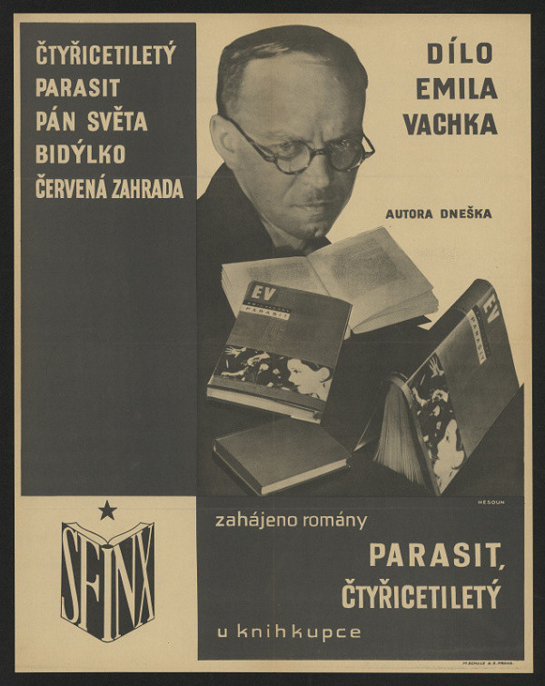 Josef Hesoun – Dílo Emila Vachka záhajeno romány Parasit, Čtyřicetiletý 