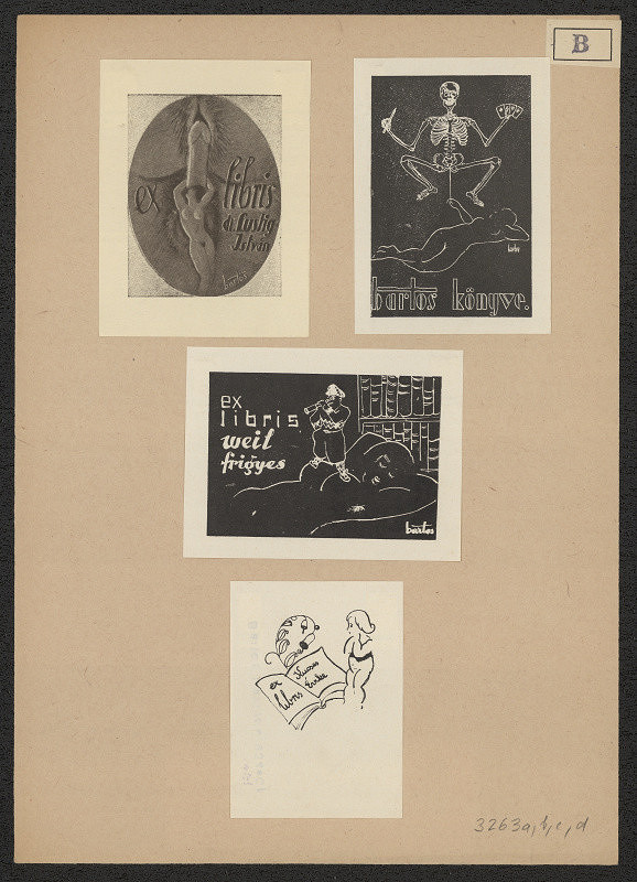 László Bartos – Exlibris Weil Frigyes 