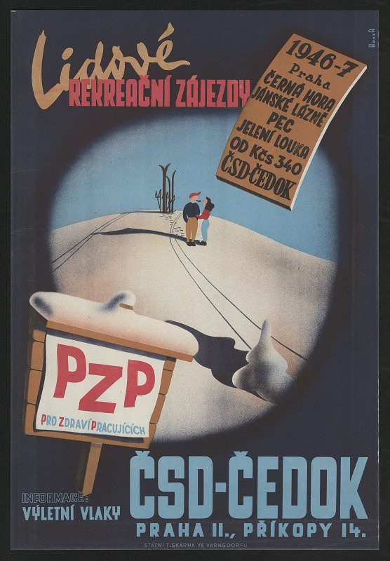 HonzA – Lidové rekreační zájezdy. ČSD - Čedok 