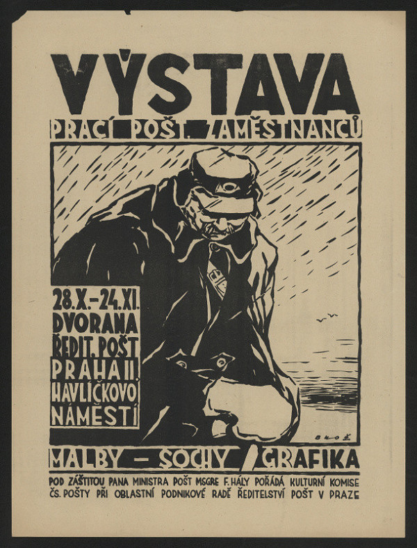 Brož – Výstava prací pošt. zaměstnanců, malby, sochy, grafika 
