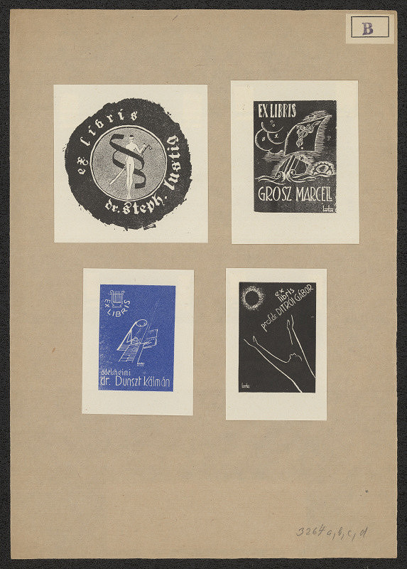 László Bartos – Exlibris dr. Steph. Lustig 