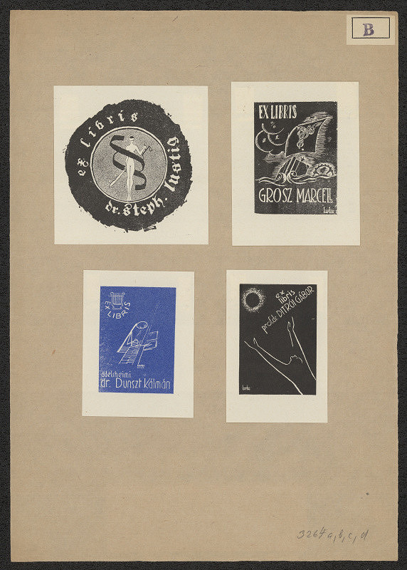 László Bartos – Exlibris prof. dr. Ditrói Gábor 