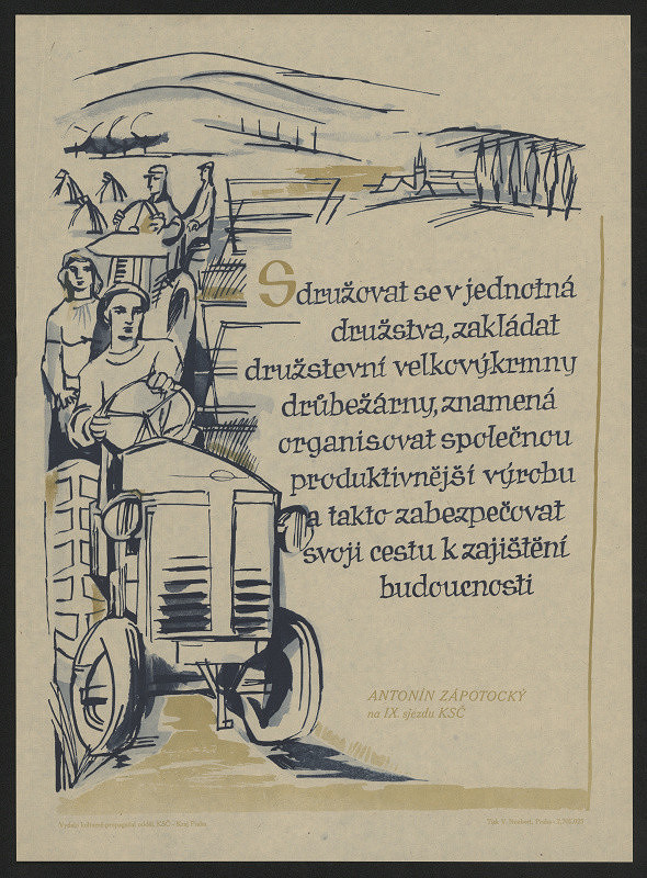 neznámý – Antonín Zápotocký na IX. sjezdu KSČ 