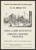 Jiří Bouda – Výstava Jana a Jiří Boudovi: Obrazy, kresby , grafika 