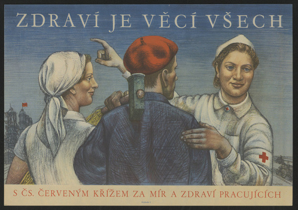 Adámek – Zdraví je věcí všech, s Čs. červeným křížem za mír a zdraví pracujících 