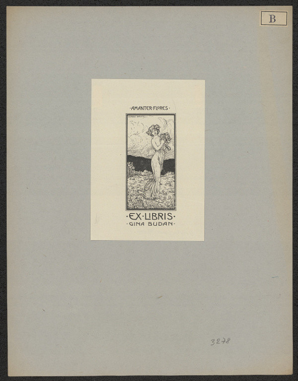 Alfons (Alfredo?) Baruffi – Exlibris Gina Budan 