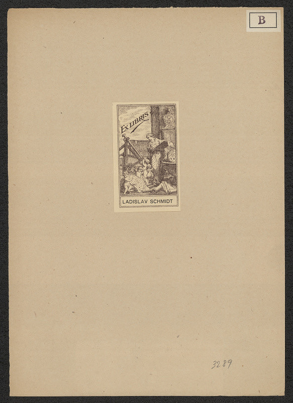 J . Bauer – Ex libris Ladislav Schmidt 