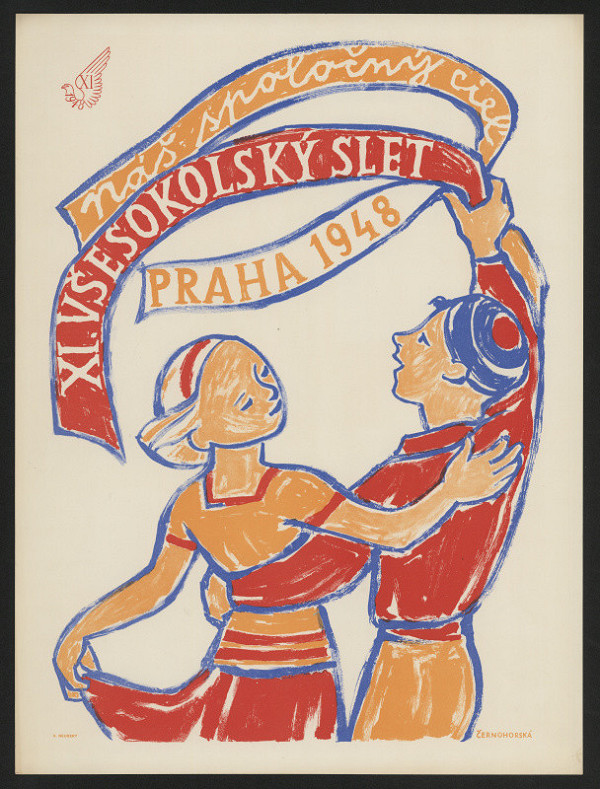Černohorská – XI. všesokolský slet Praha 1948 