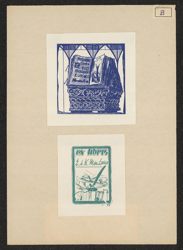 Josep (José) Benseny Pinol – Ex libris Montaňa, E. K. 