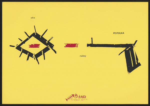 Petr Babák – Abeceda prkno osvitové písmo 
