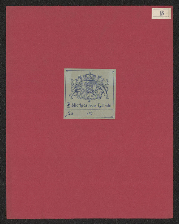 neznámý – Bibliotheca regia Eystadii 