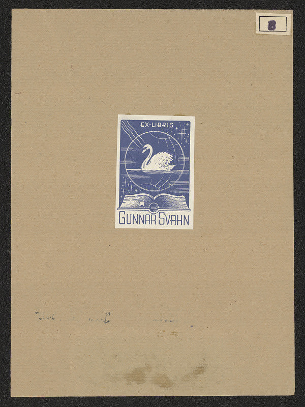 Bjarne E. Uttuslien – Ex libris Gunnar Svahn 