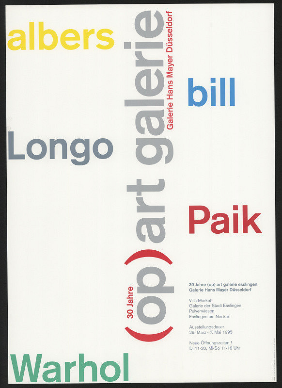 Karl Duschek – 30 Jahre (OP) Art Galerie Esslingen 