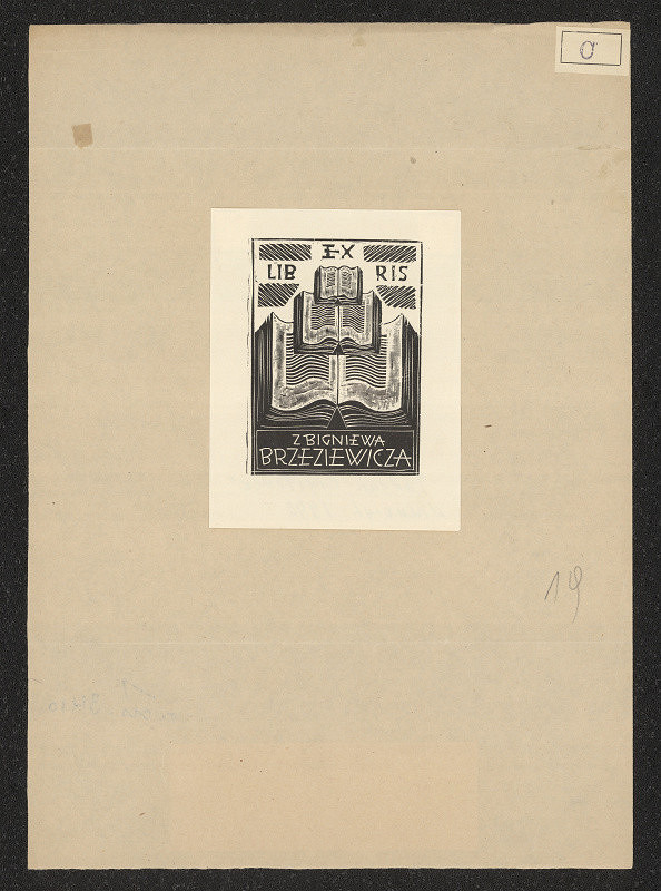 Tadeusz Cieślewski/1870 – Exlibris Zbigniewa Brzeziewicza 