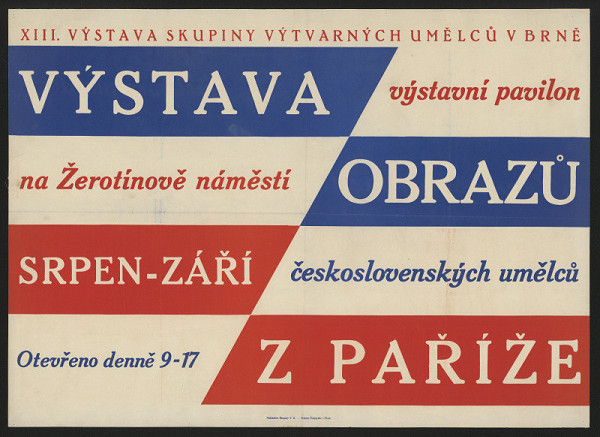 Eduard Milén – Výstava československých umělců z Paříže 