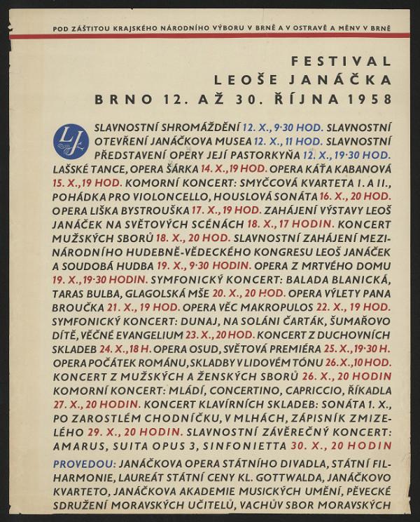 Eduard Milén – Festival Leoše Janáčka 