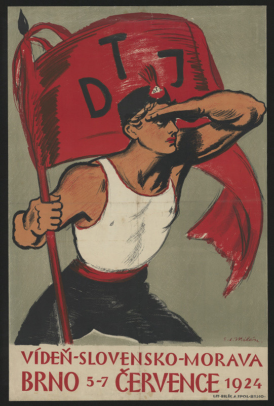 Eduard Milén – DTJ Vídeň. Slovensko. Morava, Brno 5.-7. července 1924 