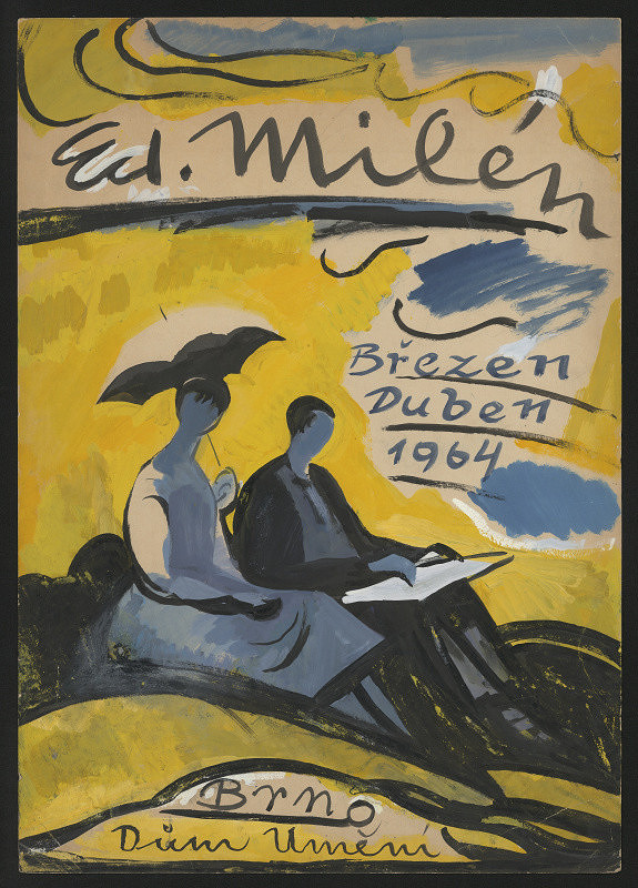 Eduard Milén – Eduard Milén břrzen / duben 1964, Brno - Dům umění 