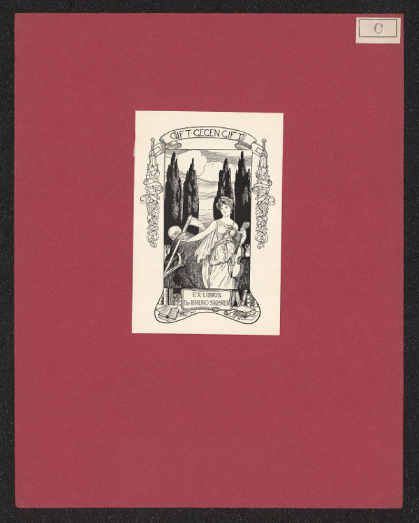 Julius Cohn – Exlibris Sklarek Dr. Bruno, Charlottenburg 