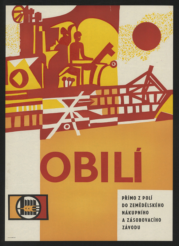 neznámý – Obilí přímo z polí do zeměděl. Nákupního a zásobovacího závodu 