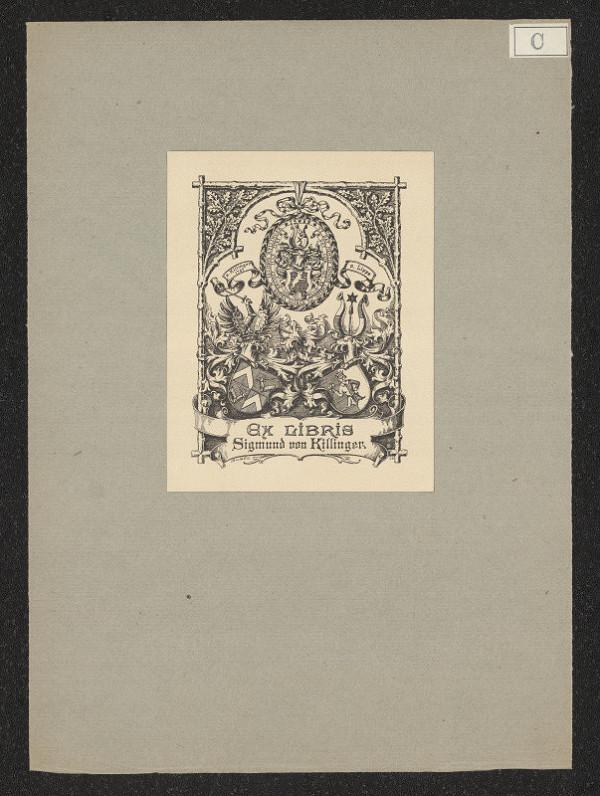 Clemens (Klemens) Kissel – Ex libris Sigmund von Killinger 