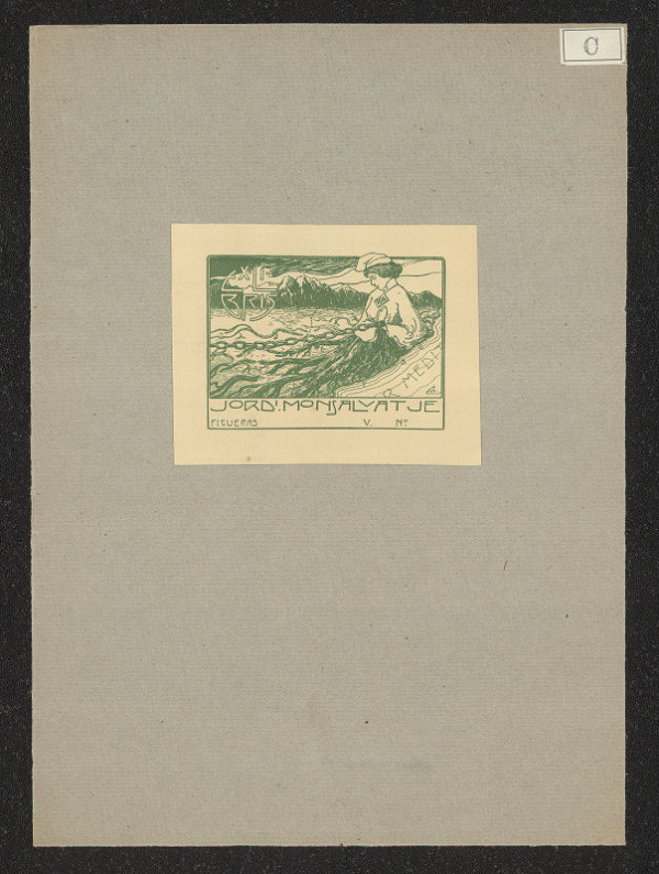 Domingo Coromina (?) – Exlibris Monsalvatie Jondi Ficueras Espagna 