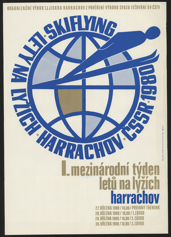 K Růžek – Lety na lyžích Harachov, ČSSR 1980 