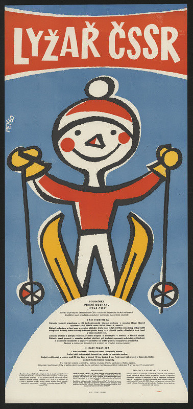 signatura Pek – Lyžař ČSSR 