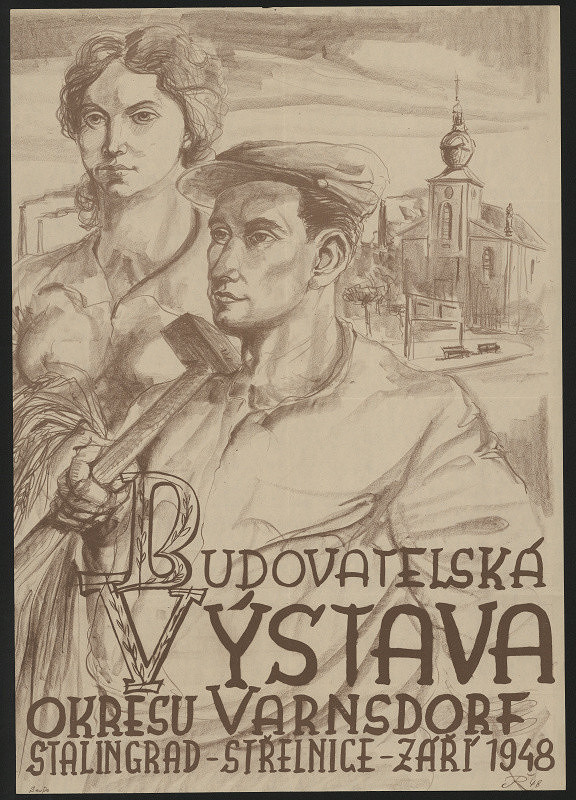 signatura Ř – Budovatelská výstava okresu Varnsdorf - Stalingrad - Střelnice, září 1948 