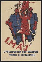 Adolf Zábranský – 1.máj s presidentem Gottwaldem. Vpřed k socialismu 