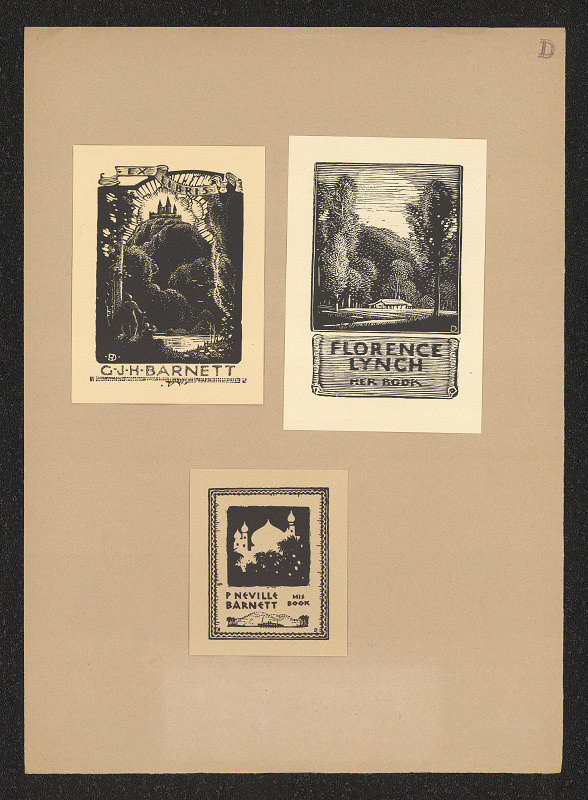 P. Davies (?) – Exlibris G.J.H. Barnett 