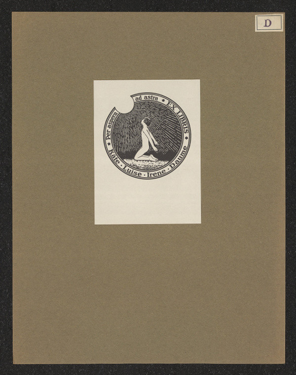 Ludwig Daume – Ex libris Käthe Luise Irene Daume 