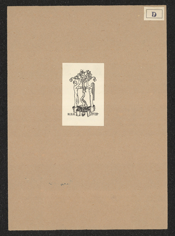 Trygwe Davidsen – Exlibris H.B.H. Anno 1913 