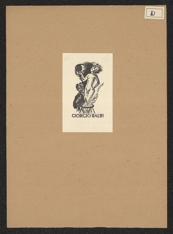 Nelly Degouy Acket (Mrs. D. Acket) – Exlibris Giorgio Balbi 