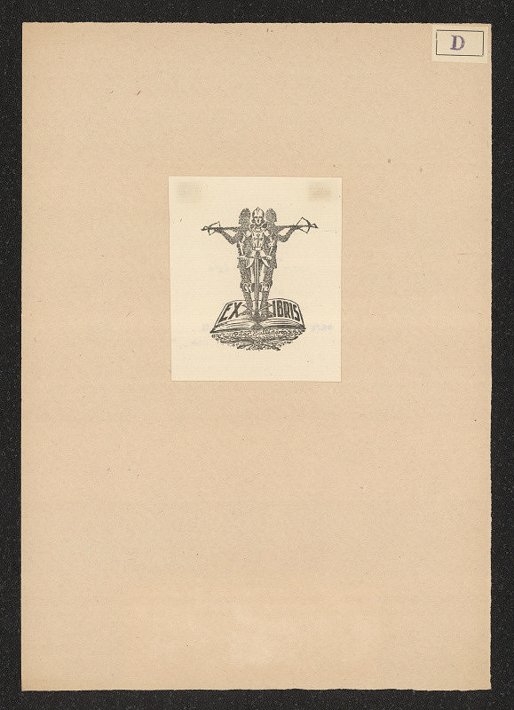 Dibujo Rigoberto G. Arce – Exlibris Pilar Balestéros 