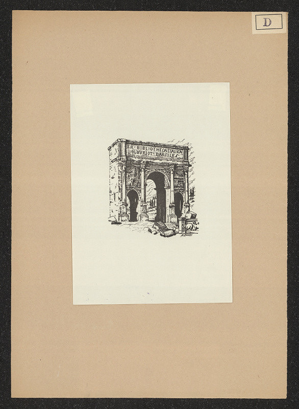 Marc Dénier – Ex libris H. Buriot Darsiles 