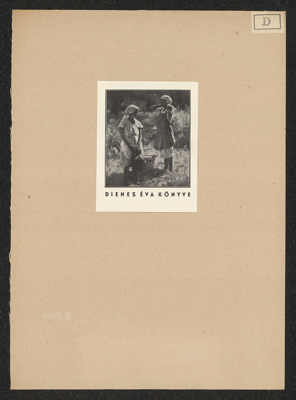 János Dienes – Exlibris Dienes Eva 