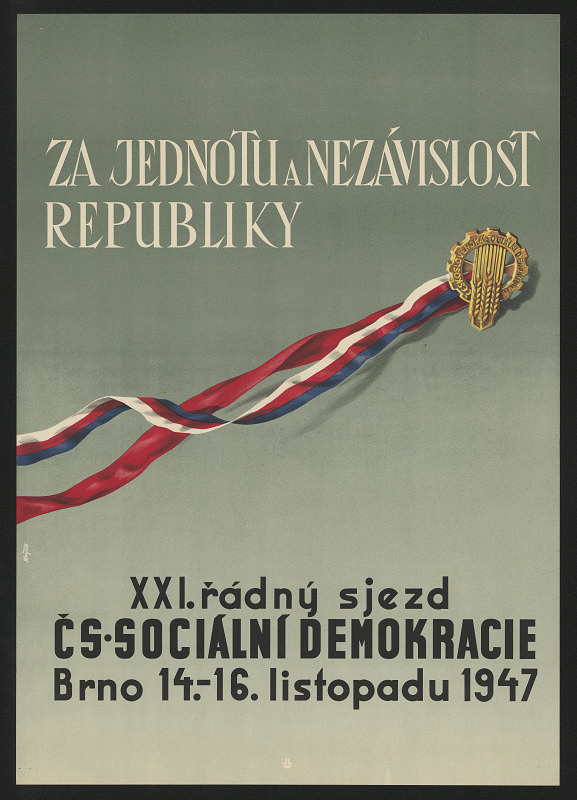 Aleš Krejča/1941 – XXI. řádný sjezd čs. sociální demokracie Brno 14.-14. listopadu 1947 
