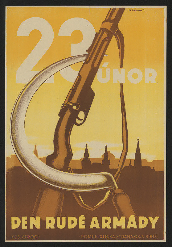 Břetislav Hanuš – 23. únor den Rudé armády. Komunis.strana čs. v Brně 
