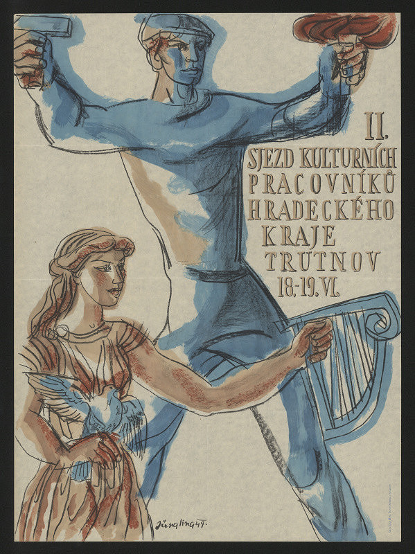 signatura nečitelná – II. sjezd kulturních pracovníků Hradeckého kraje. Trutnov 18.-19.VI. 