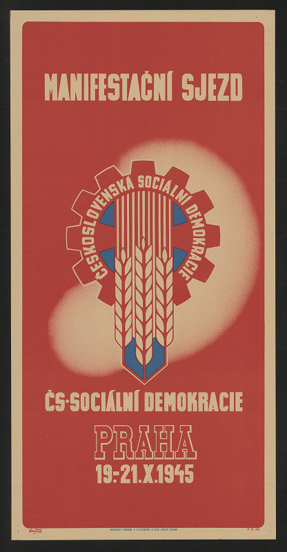 Krejča – Manifestační sjezd čs. sociální demokracie. Praha 19.-21.X. 1945 