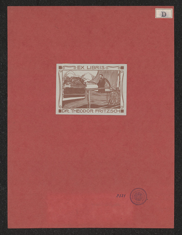 A. Drescher – Exlibris Dr. Theodor Fritsch 