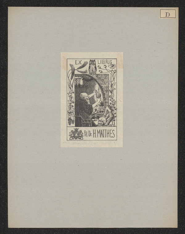 P.  Drewing, P. Drewing – Exlibris Matthes Dr. Jena 