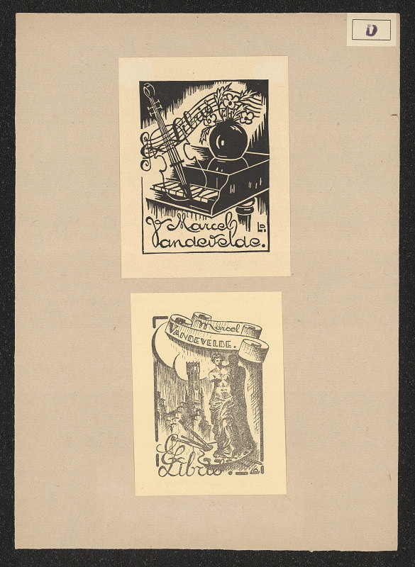 Leon Drewing, P. Drübbel – Ex libris Marcel Vandevelde 
