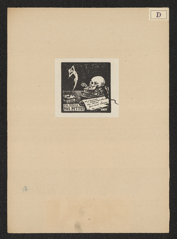 Maurice Dürer, Albrecht Dyverneresse – Ex libris Petit Paul 